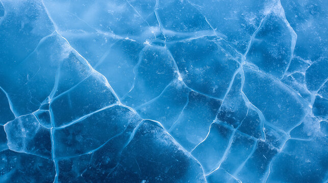 Frozen cracked ice texture in cold blue tones, natural winter background.
- Powered by Adobe