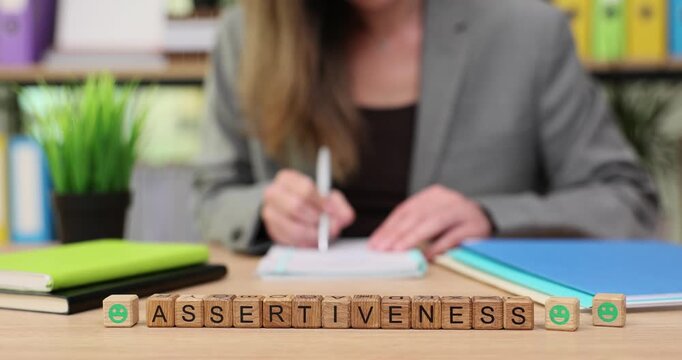 Discovering assertiveness through writing in a calm office environment during a productive afternoon