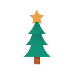 Christmas tree vector design for festive and holiday decor