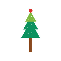 Christmas tree vector design for festive and holiday decor