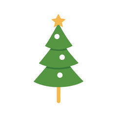 Christmas tree vector design for festive and holiday decor