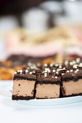 home made cakes on party table