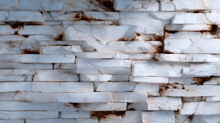 A sophisticated close-up of a white marble wall featuring stunning dark veining, perfect for interior design, architecture, and luxury branding photography to inspire elegance.