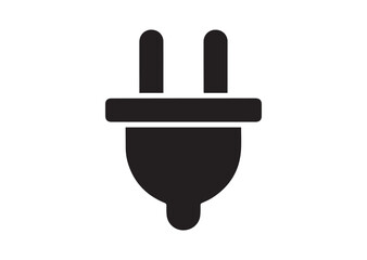 Electric plug icon, Electric plug solid vector