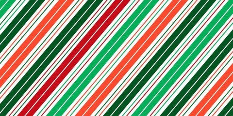 Candy cane striped pattern. Seamless Christmas background. Peppermint wrapping texture.