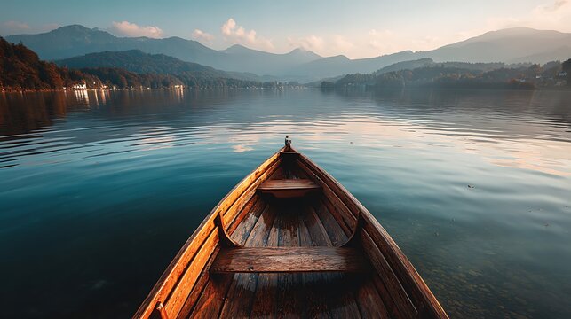 boat on the lake
