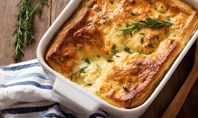 Campbell&rsquo;s Chicken Pot Pie Recipe top view and real home background and close up image