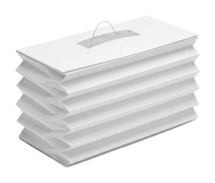 Creative paper storage box home office product showcase isolated on transparent background