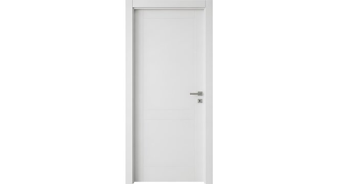 Modern White Door - Minimalist Interior Design Element.