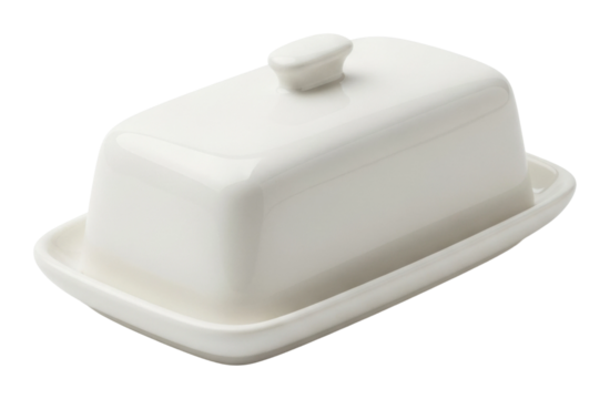 Serving fresh butter kitchen counter food styling bright lighting isolated on transparent background