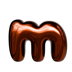 Alphabet number and symbolCopper Glossy Metallic Tubular Symbol