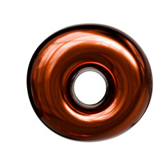 Alphabet number and symbolCopper Glossy Metallic Tubular Symbol