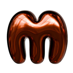 Alphabet number and symbolCopper Glossy Metallic Tubular Symbol