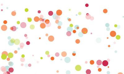 Colorful circles pattern background in shades of pink orange and green