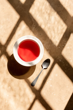 Pink jelly on a summer's day