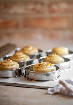 Lemon and Lime Swirl Buns Proving