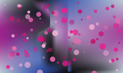 Abstract background with floating pink circles and blurred gradient effects backdrop