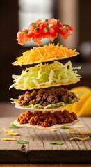 Deconstructed Taco - A Culinary Explosion of Flavors and Textures.