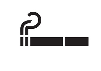 Cigarette icon, Cigarette solid vector