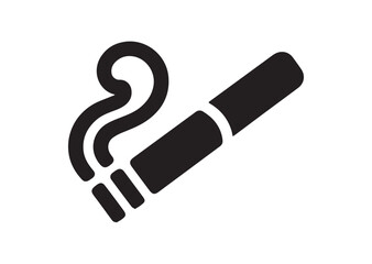 Cigarette icon, Cigarette solid vector