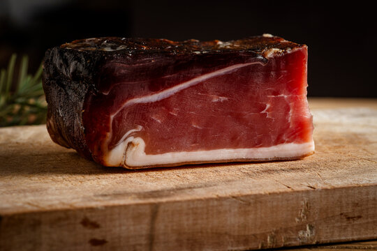 Speck is a typical cured meat from Trentino-Alto Adige and Tyrol.