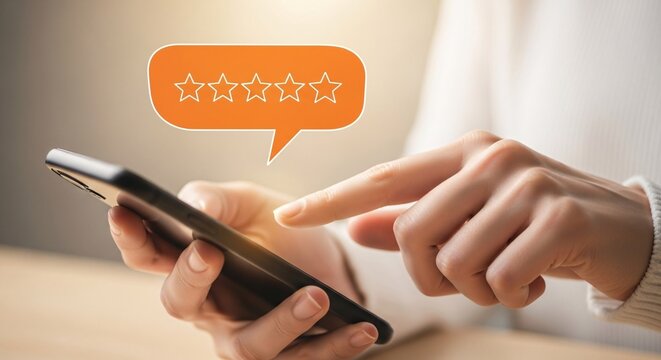 Elevate Your Brand Online Unlock Customer Loyalty Ratings Mobile App Feedback Success Happy Customer Survey Online Review Engagement Five Stars Digital Marketing Strategy