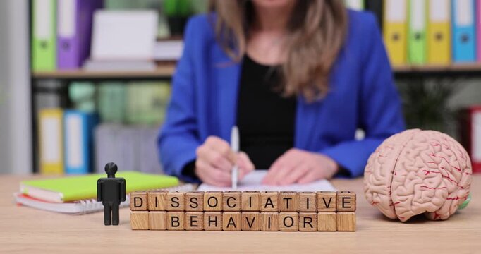 Understanding dissociative behavior through creative exploration of mind and identity in a calm workspace setting