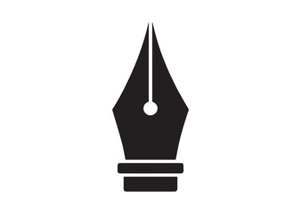 Fountain Pen Nib icon, Fountain Pen Nib solid vector