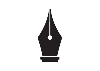 Fountain Pen Nib icon, Fountain Pen Nib solid vector