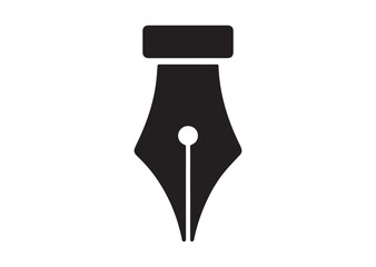 Fountain Pen Nib icon, Fountain Pen Nib solid vector