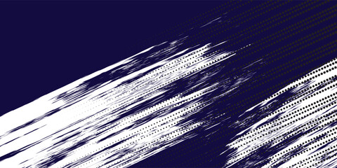 Dots halftone white and blue color pattern gradient grunge texture background. Dots pop art comics sport style Modern vector illustration.