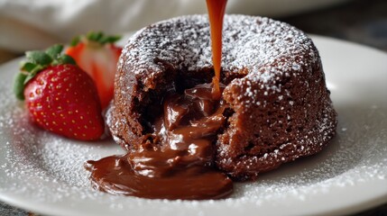 Nutella Lava Cake is a decadent twist on the classic chocolate lava cake, featuring a gooey Nutella center.