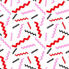 Colorful Zig Zag Confetti Christmas Pattern
