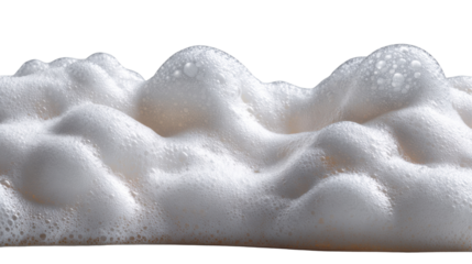 Foamy Cascade: A close-up showcases a dense, undulating expanse of frothy foam, emphasizing its bubbly texture.