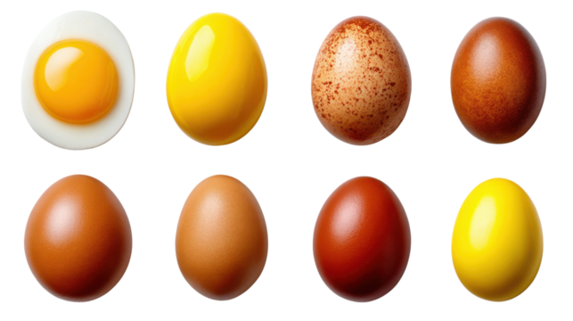 set of colorful easter eggs - Powered by Adobe