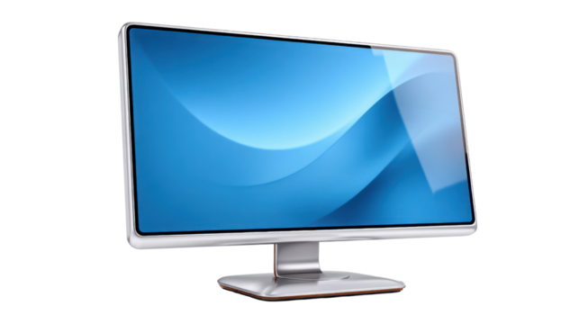 Modern Display Screen: A sleek, modern display screen, designed with clean lines and a minimalist aesthetic, offers a captivating visual experience with its high-resolution, vivid color display. 
