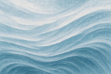 Obraz premium Serene abstract snowy waves background