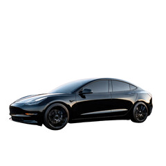 Fototapeta premium Sleek Ride: A cutting-edge vehicle, a symbol of innovation and speed, is elegantly displayed, highlighting its streamlined design and advanced technology. 