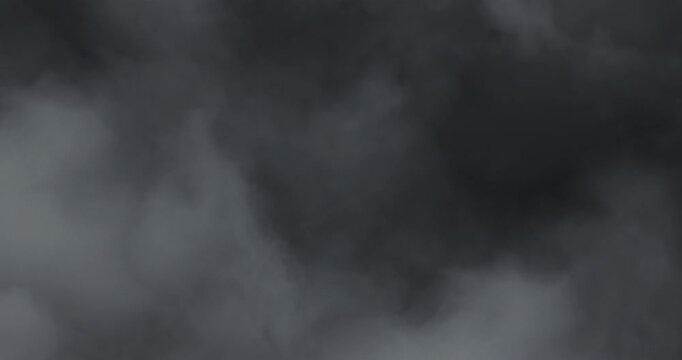 Artistic ethereal 4K slow-motion footage of swirling fog and soft drifting smoke clouds, evoking tranquil mystery, cinematic ambience, delicate vapor movement, and moody brume ideal for visual design.