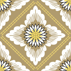 Garden Bloom Ornamental Seamless Design for carpet, print, wrap, decorative, illustration, Fabric, Wallpaper, Ceramics. 
