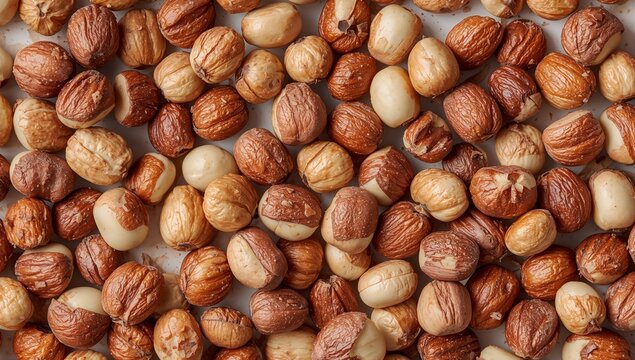 CloseUp of Brownish, SmoothTextured Organic Forms with Subtle Color Variations, Shiny Surface.