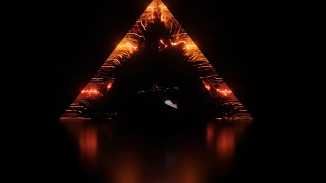 Ancient dagger performing a ritual over a glowing heartbeat waveform surrounded by pulsing orange and red energy, symbolizing sacrifice, power, and mystical magic from another realm