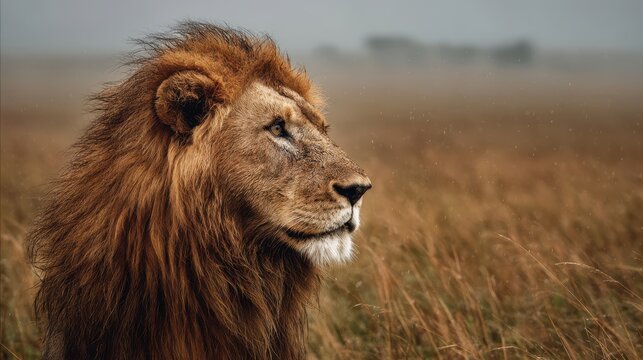 A lion from Kenya s Masai Mara National Park - Powered by Adobe