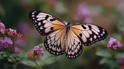 Fototapeta premium A lovely butterfly in the yard