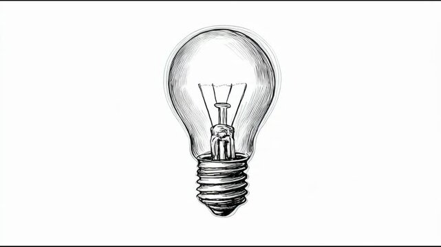 Light Bulb Sketch: Idea Generation & Inspiration