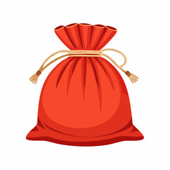 Fabric pouch with drawstring