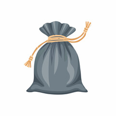 Fabric pouch with drawstring