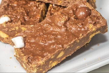 some tasty chocolate brownies