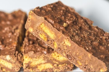 some tasty chocolate brownies