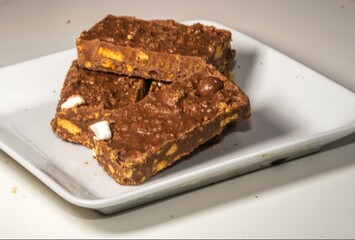some tasty chocolate brownies